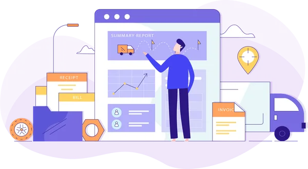 TransportSimple fleet management platform illustration