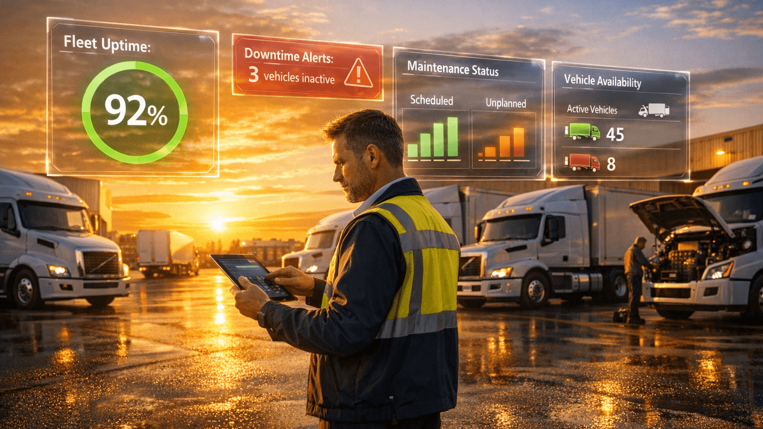 Fleet Uptime vs Downtime: The Essential KPI Guide for Improving Fleet Performance